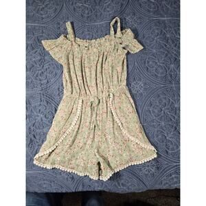 Girls Romper with Lace Detail Size 8
